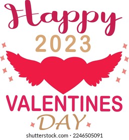 Happy Valentine Day 2023 T-Shirt Design