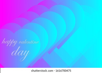 happy valentine day abstract design with gradient color