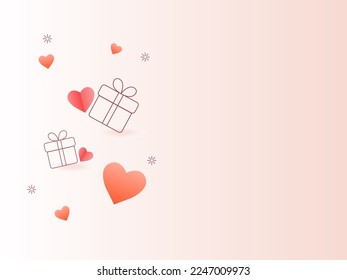 Happy Valentine Day background design vector