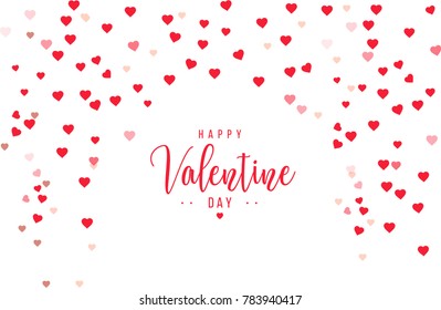 Happy Valentine Day Background element. Heart Frame Vector Art