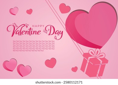 Happy valentine day banner with hearts made of plasticine. valentine day Social media post.
happy Valentine's Day Poster or banner with many hearts. vector illustration design. 50% offer banner.