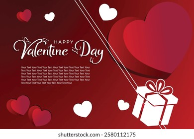 Happy valentine day banner with hearts made of plasticine. valentine day Social media post.
happy Valentine's Day Poster or banner with many hearts. vector illustration design. 50% offer banner.