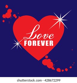 Happy valentine day card Vector Illustration