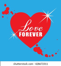 Happy valentine day card Vector Illustration