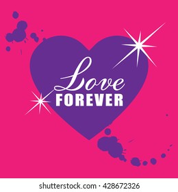 Happy valentine day card Vector Illustration