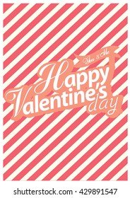 Happy valentine day card Vector Illustration