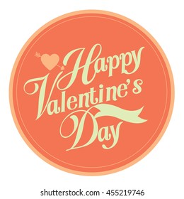 Happy valentine day card Vector Illustration