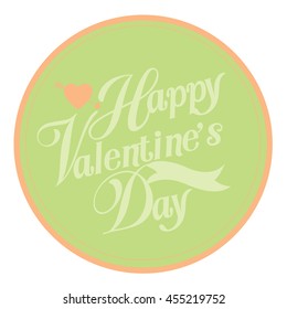 Happy valentine day card Vector Illustration