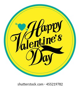 Happy valentine day card Vector Illustration