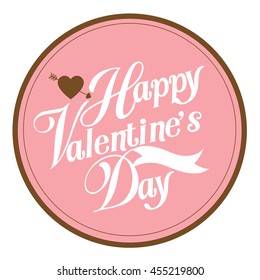 Happy valentine day card Vector Illustration