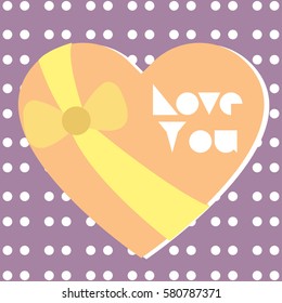 Happy valentine day card Vector Illustration