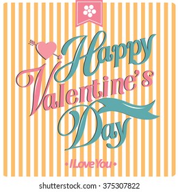 Happy valentine day cards Vector Illustration