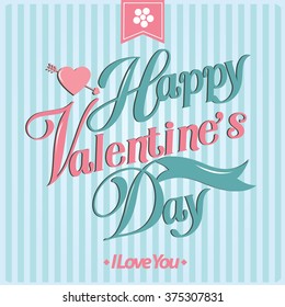 Happy valentine day cards Vector Illustration