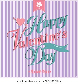 Happy valentine day cards Vector Illustration