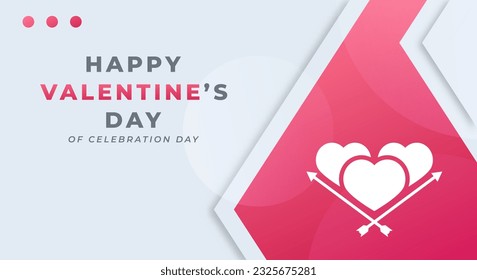 Happy Valentine Day Celebration Vector Design Illustration for Background, Poster, Banner, Advertising, Greeting Card