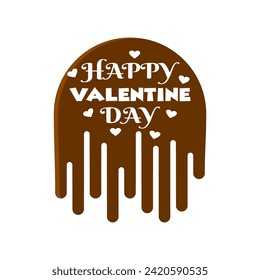 happy valentine day cocolate vector