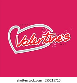 The Happy valentine day color background
