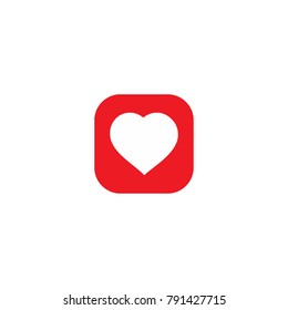 Happy Valentine Day concept Icon and Signs/Symbol for Decorations. Heart Red Flat Vector illustration isolated on white background. Cute love sale banner for greeting card, print cards, banner, poster