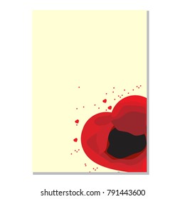 Happy Valentine Day concept Icon and Signs/Symbol for Decorations. Heart Red Flat Vector illustration isolated on white background. Cute love sale banner for greeting card, print cards, banner, poster