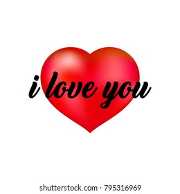 Happy Valentine Day concept Icon and Signs/Symbol for Decorations. Heart Red Flat Vector illustration isolated on white background. Cute love sale banner for greeting card, print cards, banner, poster