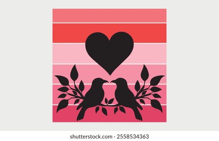 Happy Valentine Day Couple Proposing vector silhouette-Valentine's Day illustration Happy design