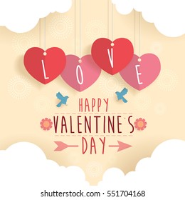 Happy Valentine Day design background Vector Illustration