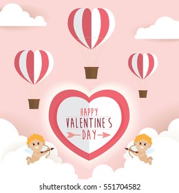 Happy Valentine Day design background Vector Illustration
