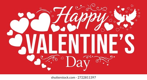 FELIZ DÍA DE SAN VALENTÍN VECTOR DE DISEÑO