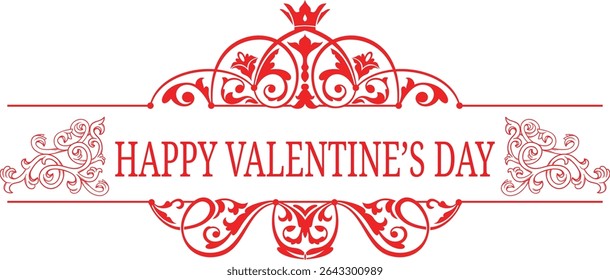 happy valentine day element design vector 
