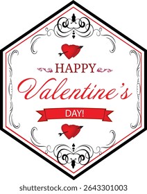 happy valentine day element design vector 