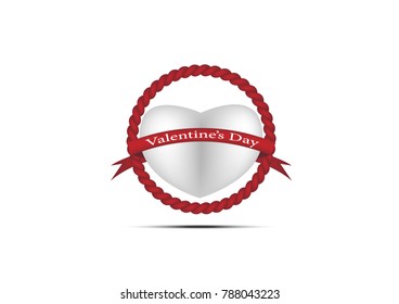 Happy Valentine day festival background. Valentine day vector template background. Vector EPS10