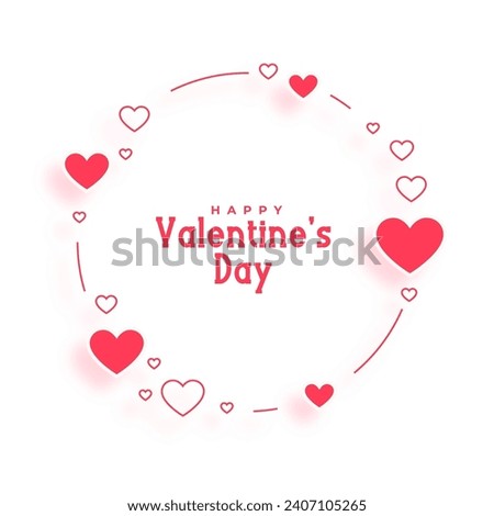 happy valentine day greeting background for couples affection vector 