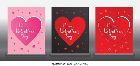 Happy Valentine Day Greeting Card design