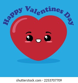 Happy Valentine Day, heart, groovy text 