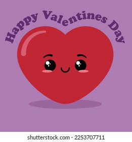 Happy Valentine Day, heart, groovy text 