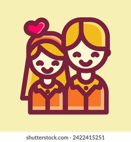 Happy Valentine Day Icon Vector