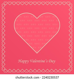 Happy valentine day invitation card with hearts for the day of love and chinese ojects on color background (Chinese translate : happy valentine’s day)