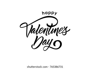 Happy Valentine Day Lettering