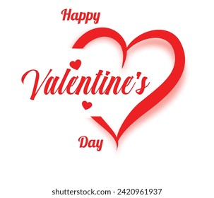 Happy valentine day logo design for templates