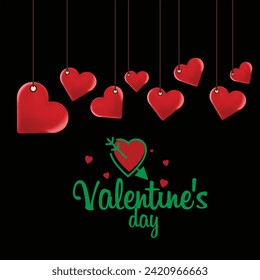 Happy valentine day logo design for templates