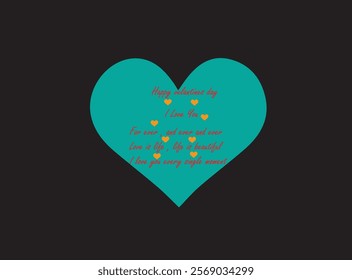 Happy valentine day logo design ,vector , T shirt ,poster and card , illustration and isolate template which contain a symbol of love . 