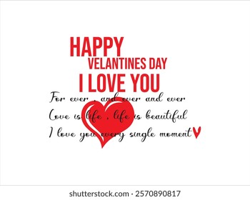 Happy valentine day logo design ,vector , T shirt ,poster and card , illustration and isolate template which contain a symbol of love .