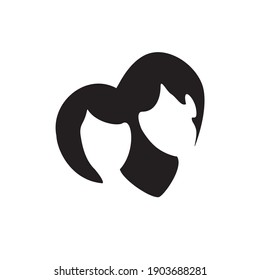 Happy Valentine Day logo for greeting card,
Couple in love concept in flat vector illustration. 
Valentine day logo for greeting card with hugging funny couple
