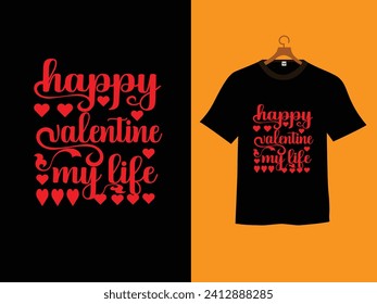 happy valentine day love vector for t shirt design