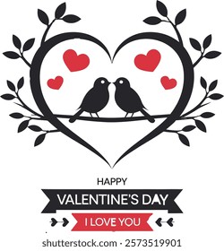 Happy Valentine day I Love You vectors art