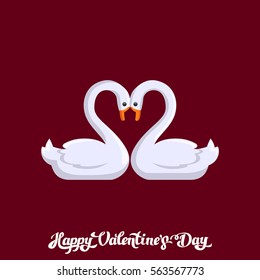 Happy Valentine Day Objects. Design Vector Illustration. Love Wedding Items.