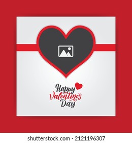 Happy Valentine Day Post Template