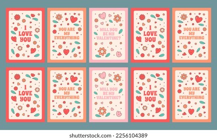 happy valentine day social media stories vector flat design