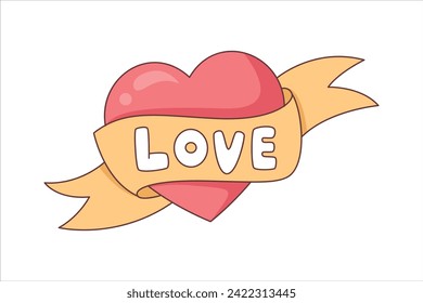 Happy Valentine Day Sticker Design