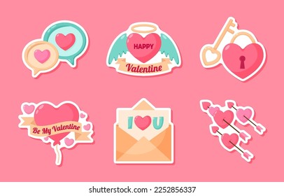 Happy Valentine Day Sticker Set